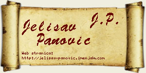Jelisav Panović vizit kartica